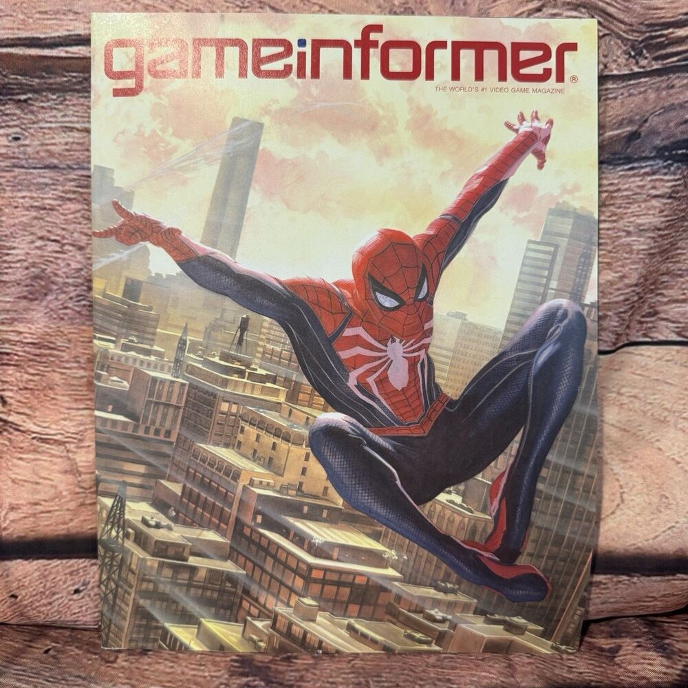 Game Informer Magazine 301 May 2018 Spiderman PS4 Cover Marvel Retro Gaming Art